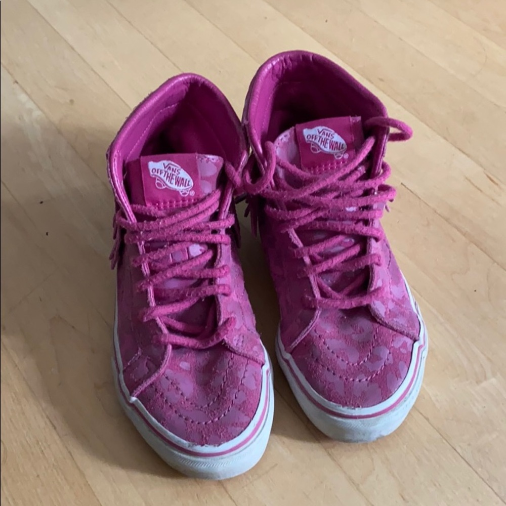 Vans old school high tops for kids  leopard